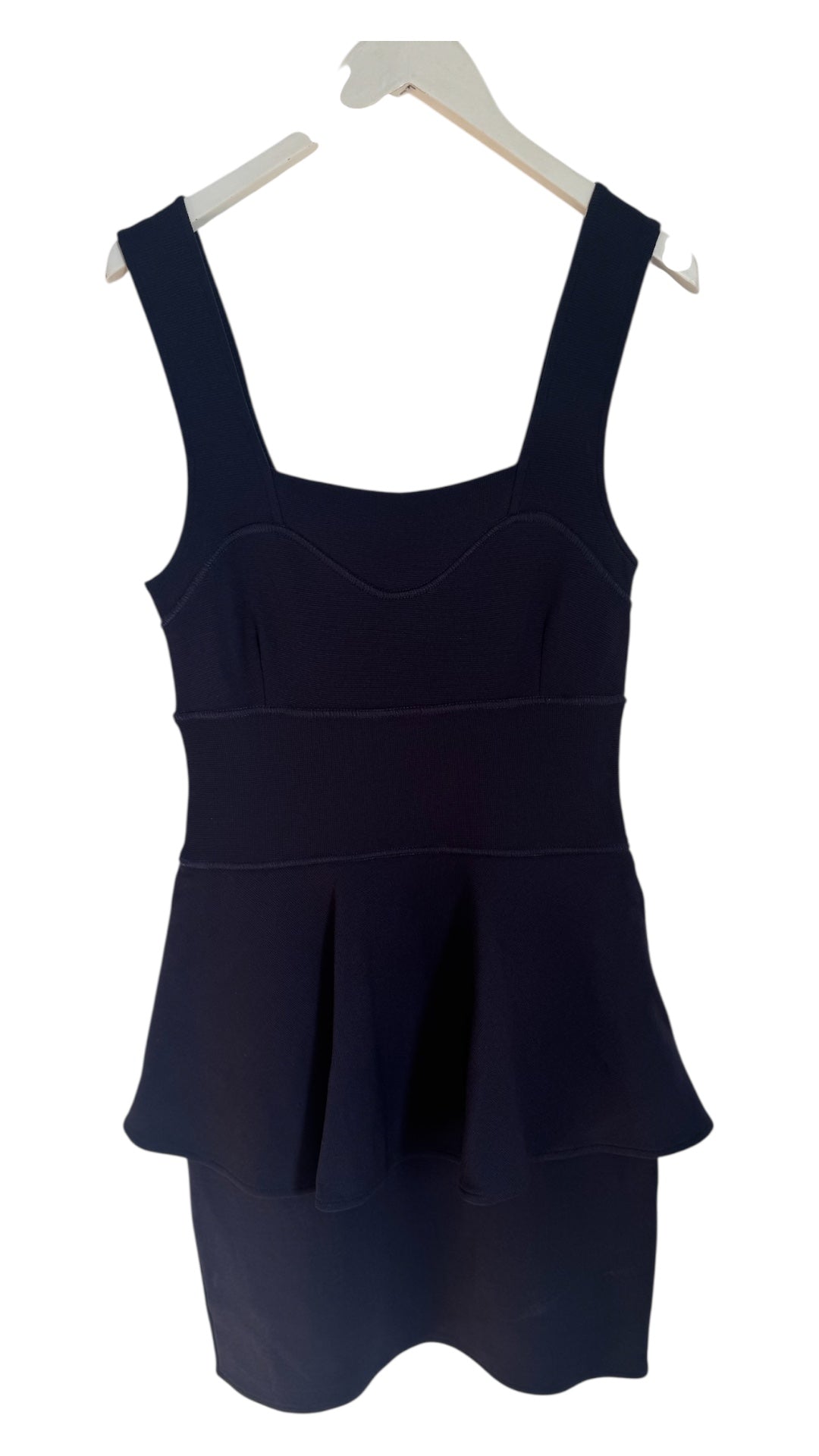 Alannah Hill Navy Crepe Knit Dress - 12