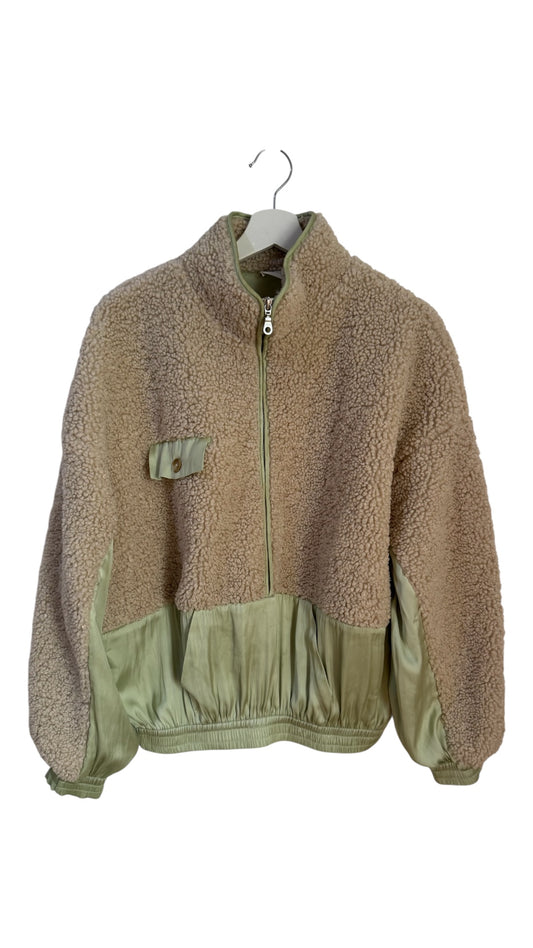 Flannel Frank Wool and Satin Sweater - Size S/M