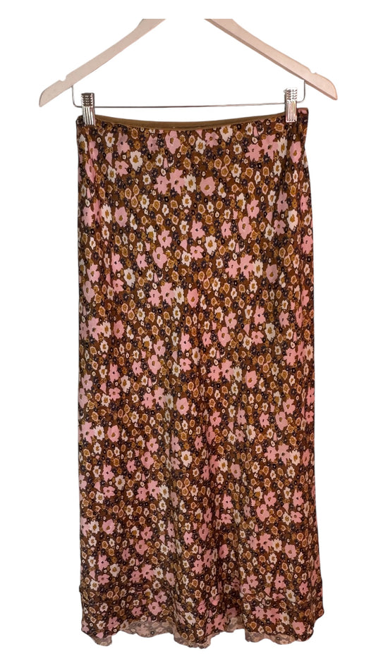 Lee Mathews Bella Silk Floral Skirt - Size 2