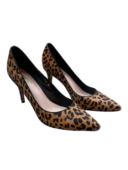 Midas Leopard Suede Heels - Size 39