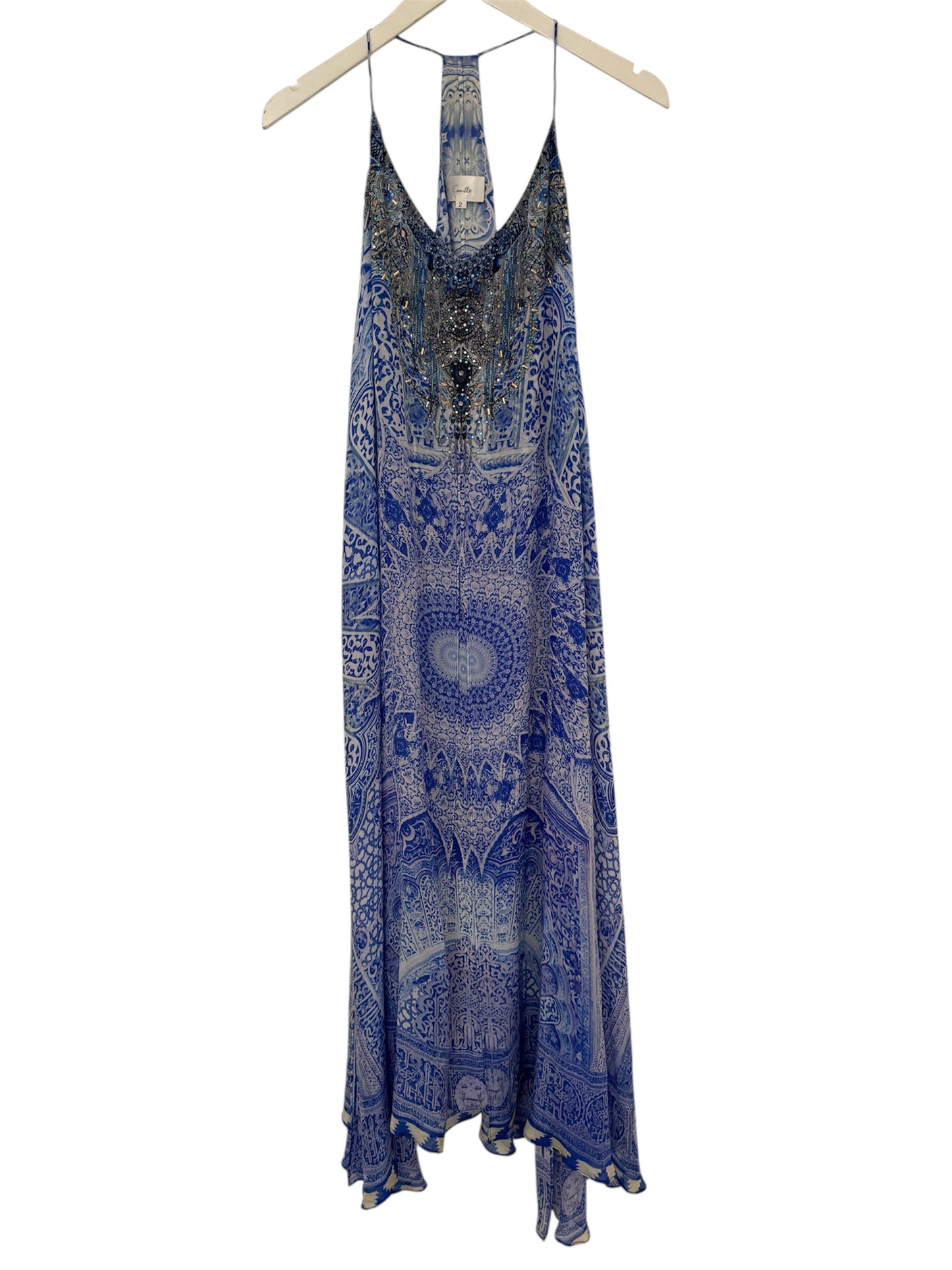 Camilla 100% Silk Bosphorus Panelled Dress  - Size 2