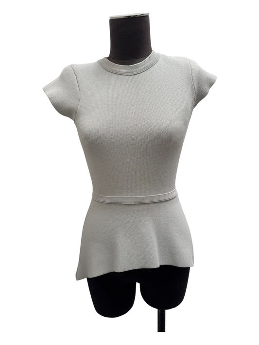 Scanlan Theodore Crepe Knit Peplum Top - Size S