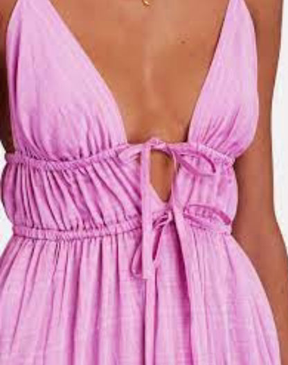 Sabina Musayev Primavera Dress Pink - Size M