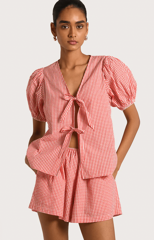 Steele Label Isabel Top Red - Size XS (Brand New)