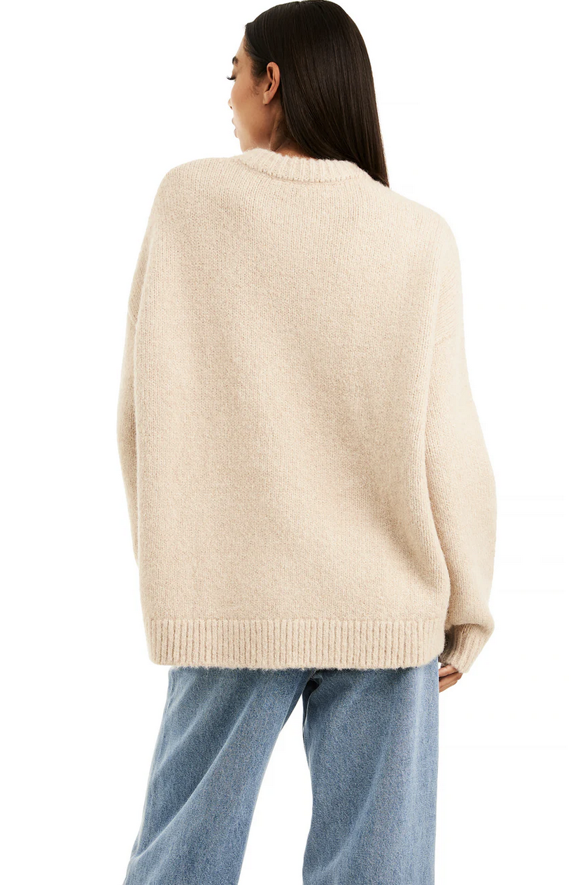 NAKEDVICE Nicholas Oversized Beige Jumper - Size S