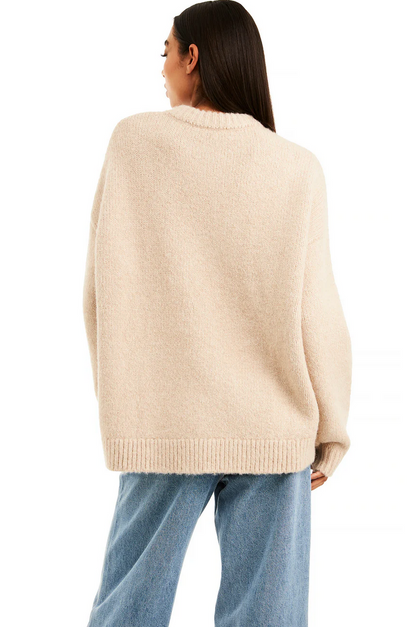 NAKEDVICE Nicholas Oversized Beige Jumper - Size S