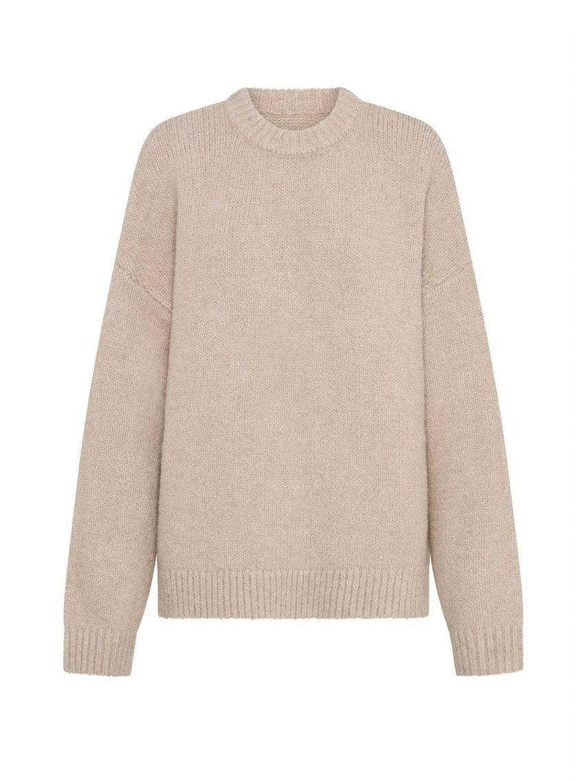 NAKEDVICE Nicholas Oversized Beige Jumper - Size S