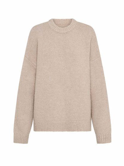NAKEDVICE Nicholas Oversized Beige Jumper - Size S