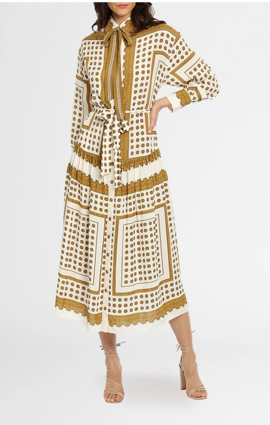 Zimmermann Dot Scarf Midi Dress - Size 3