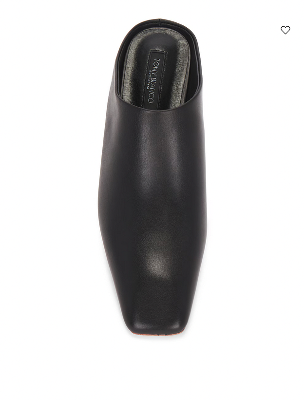 Tony Bianco Quo Black Mule - Size 8 (Brand New)