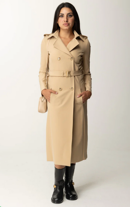 Patrizia Pepe Tan Trench Coat - Size 44 (Brand New)