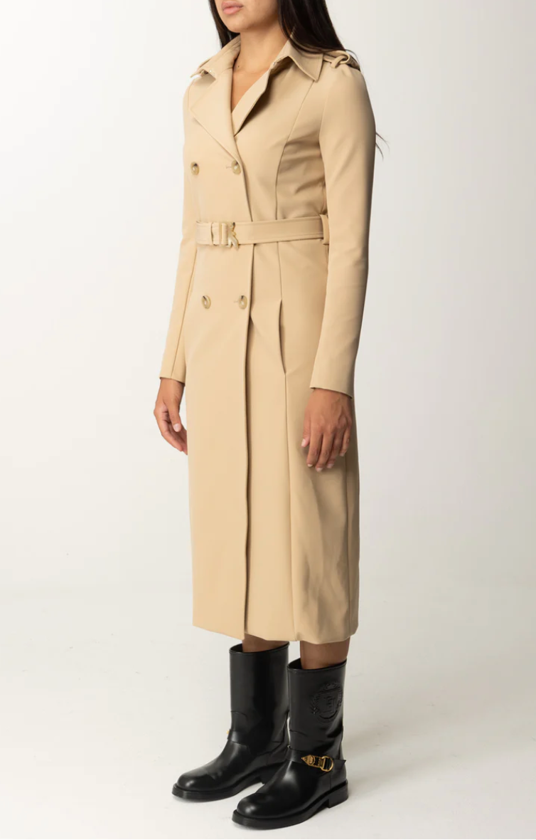 Patrizia Pepe Tan Trench Coat - Size 44 (Brand New)