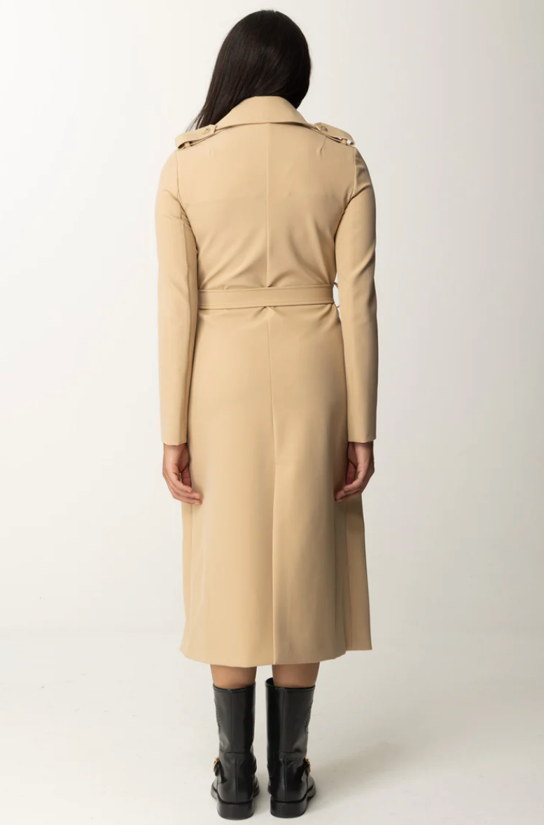 Patrizia Pepe Tan Trench Coat - Size 44 (Brand New)