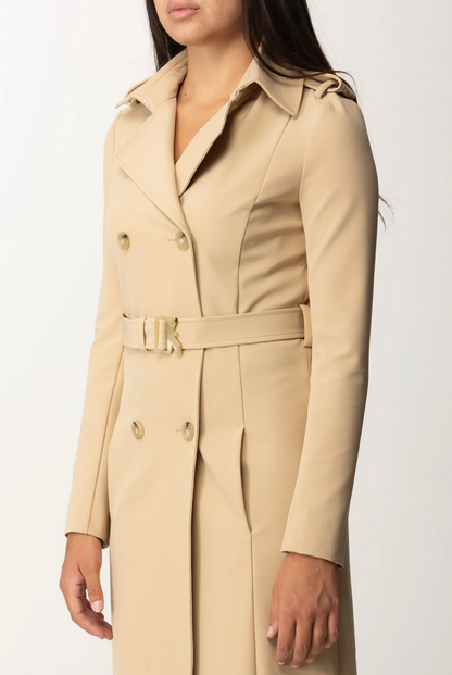 Patrizia Pepe Tan Trench Coat - Size 44 (Brand New)