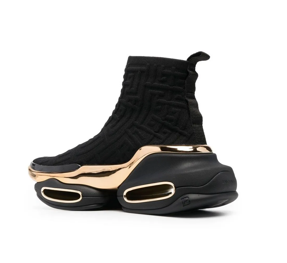 Balmain B Bold Slip On High Top Sneakers - Size 9 (40)