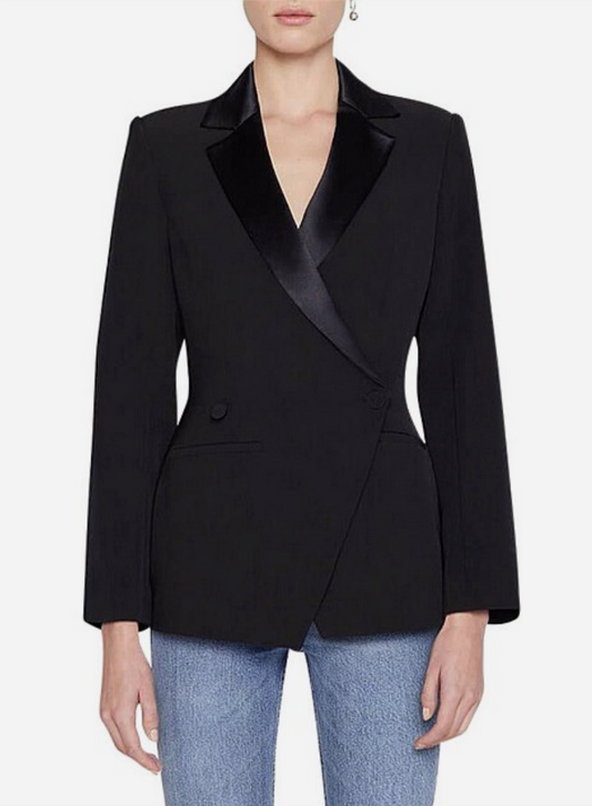 Anine Bing Black Ade Tuxedo Jacket - Size M (Brand New)