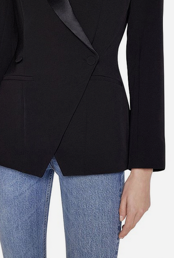 Anine Bing Black Ade Tuxedo Jacket - Size M (Brand New)