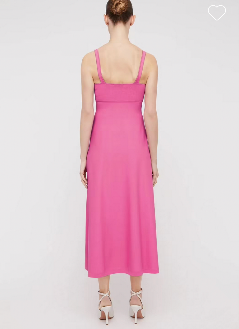 Scanlan Theodore Crepe Knit Square Neck Dress - Size XS