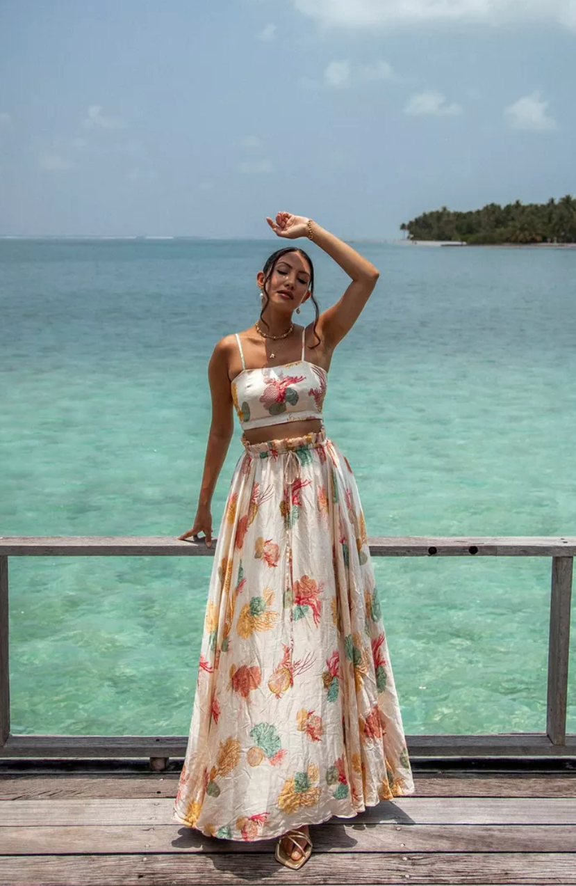 Rooh Collective La Mer Summer Crop Top - Size M (Brand New)