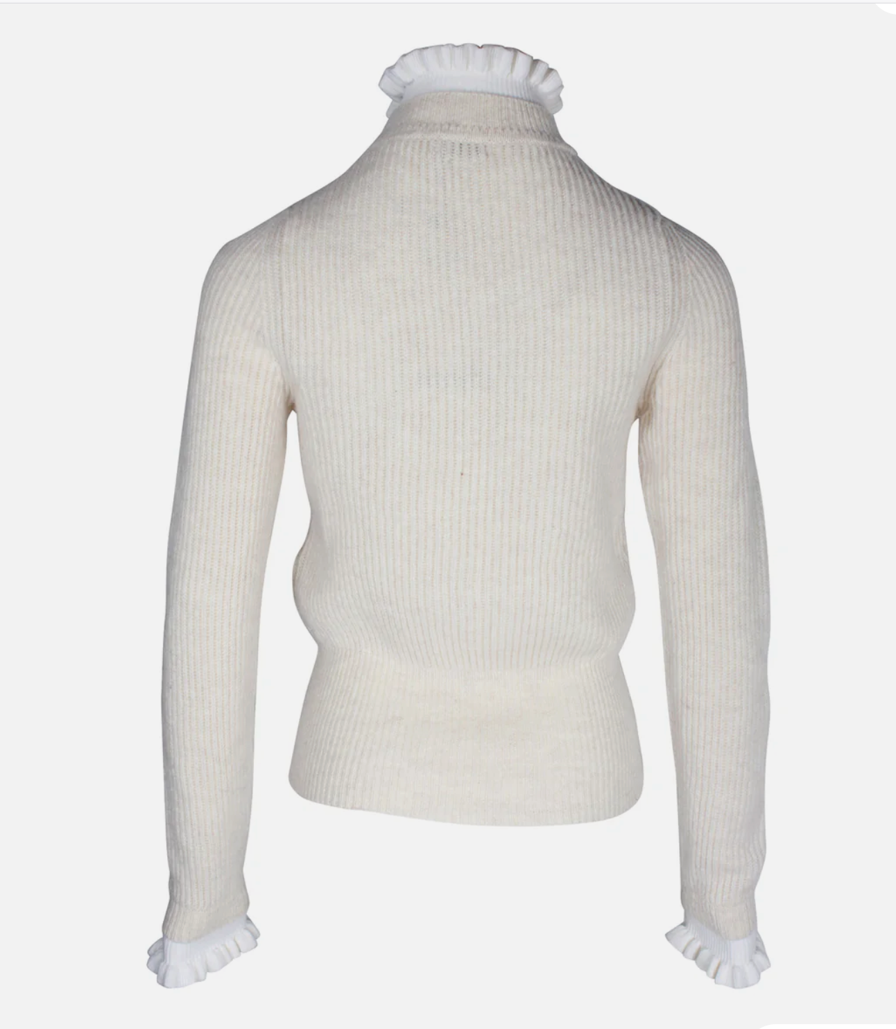 Sandro Miles Ruffled Collar & Cuffs Sweater - Size 2