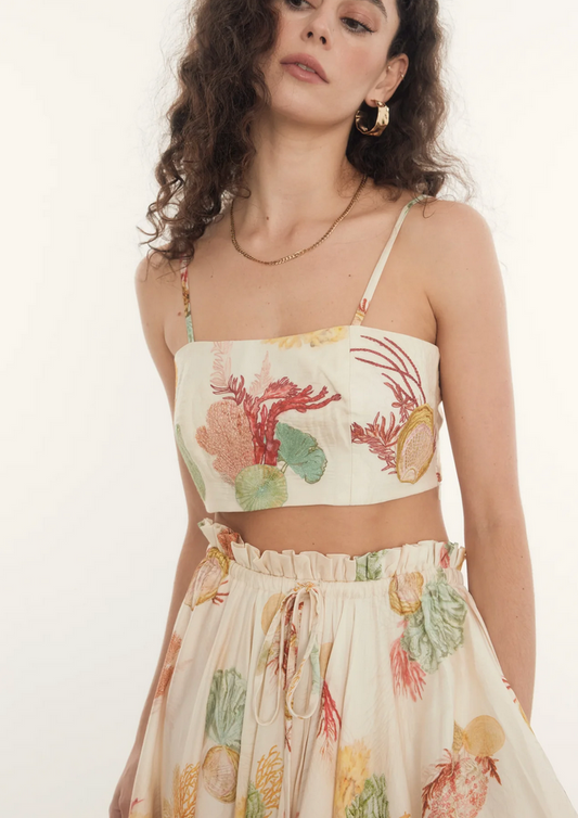 Rooh Collective La Mer Summer Crop Top - Size M (Brand New)