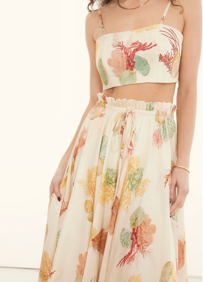 Rooh Collective La Mer Summer Crop Top - Size M (Brand New)