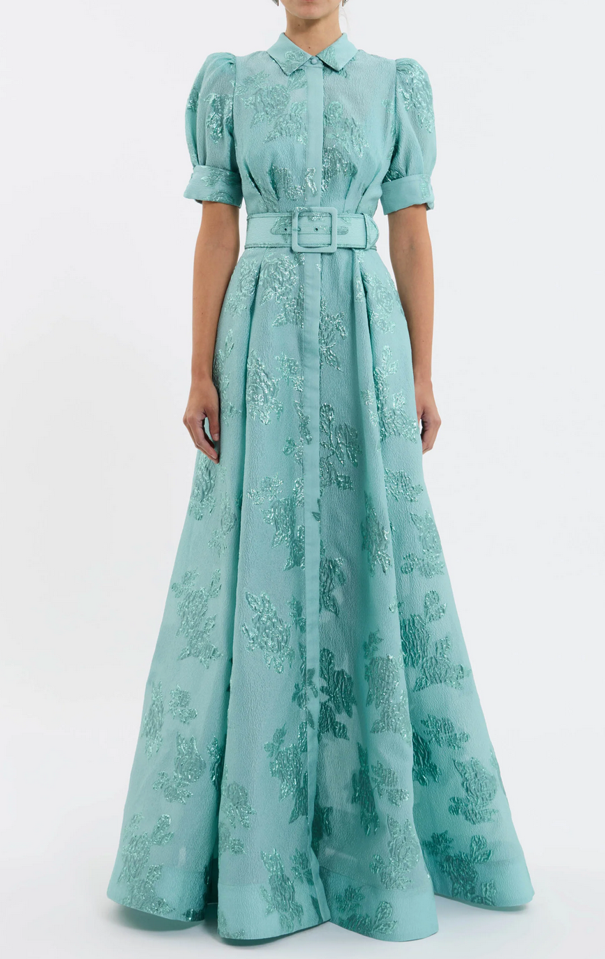 Rebecca Vallance Benette Short Sleeve Gown - Size 12 (Worn Once) RRP $1399