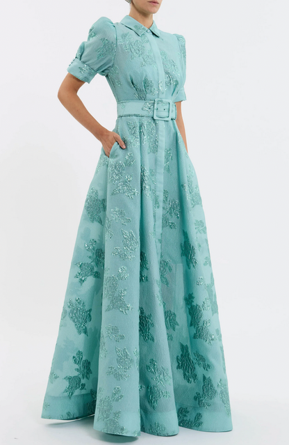 Rebecca Vallance Benette Short Sleeve Gown - Size 12 (Worn Once) RRP $1399
