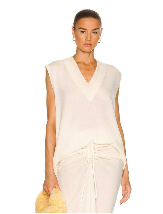 Christopher Esber Cashmere Knit Multi Neckline Vest - Size XS