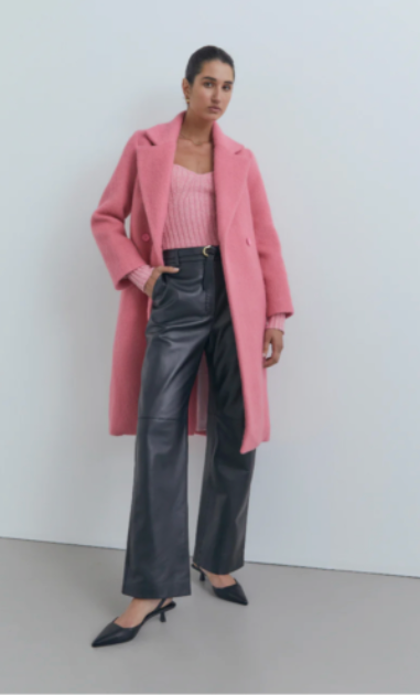 Viktoria & Woods Pink Romantica Wool Coat - Size 1