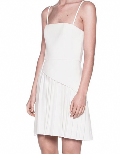 Dion Lee Coil Pleat White Mini Dress - Size 8