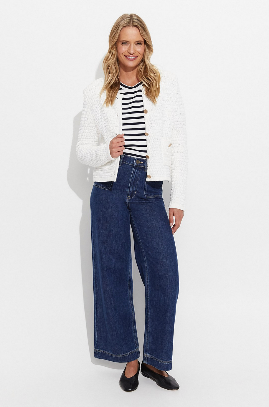Sportscraft Olivia Tape Yarn Cardigan - Size S