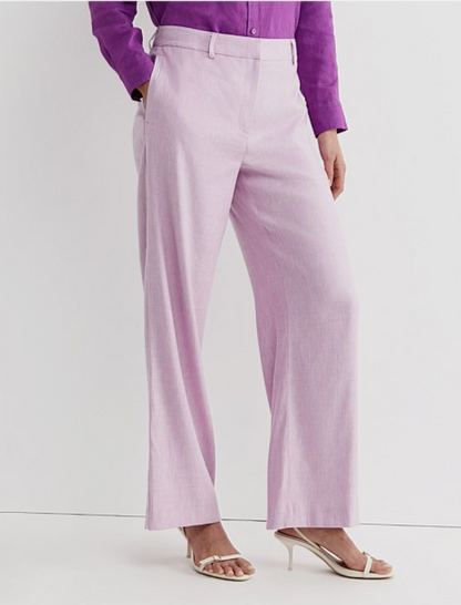 Sportscraft Lena Linen Jacket & Pants Set - Size 8