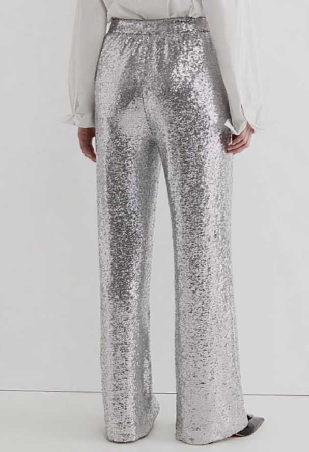 Sportscraft Silver Sequin Pants - Size 8