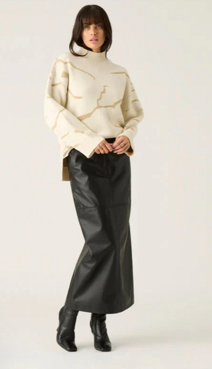 Mos the Label Maria Leather Skirt - Size 10