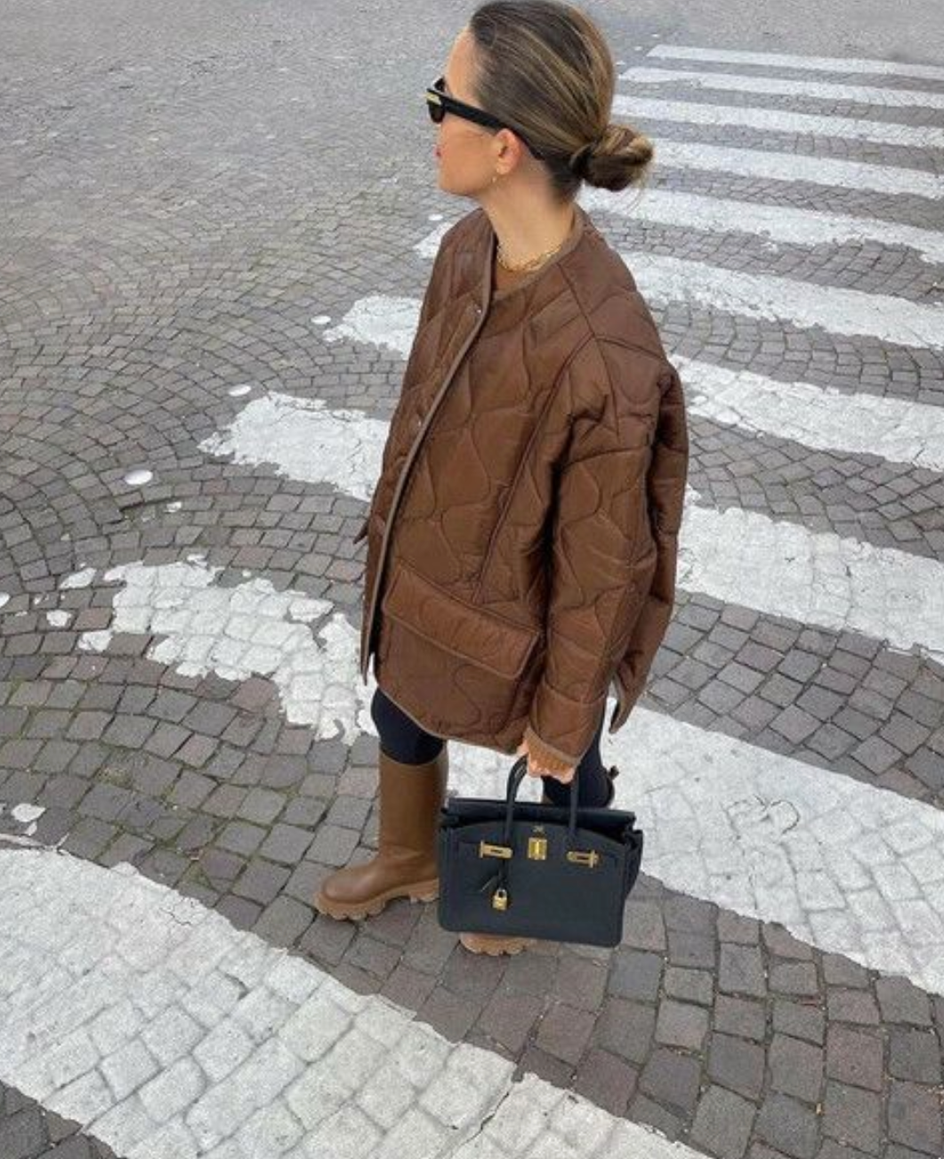 Frankie Shop Teddy Quilted Jacket - Size S