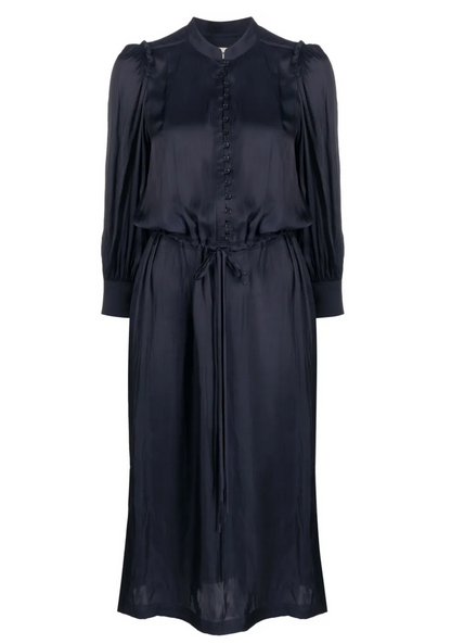 Zadig & Voltare Relinda Satin Navy Dress - S (Brand New with Tags)
