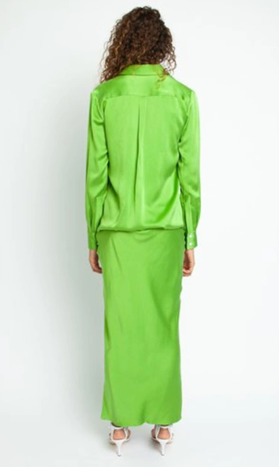 Christopher Esber Apple Bias Silk Shirt - Size 8