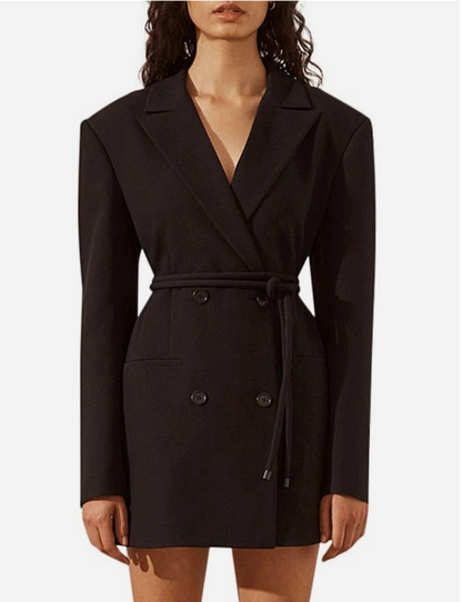 Shona Joy Irena Blazer Dress with Belt - Size 10