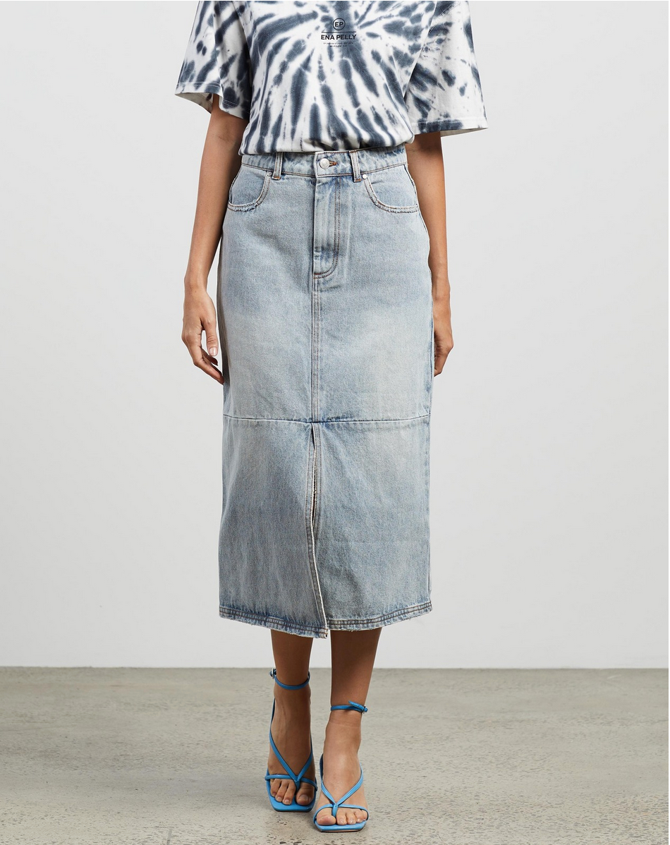 Ena Pelly Pippa Denim Skirt - Size M
