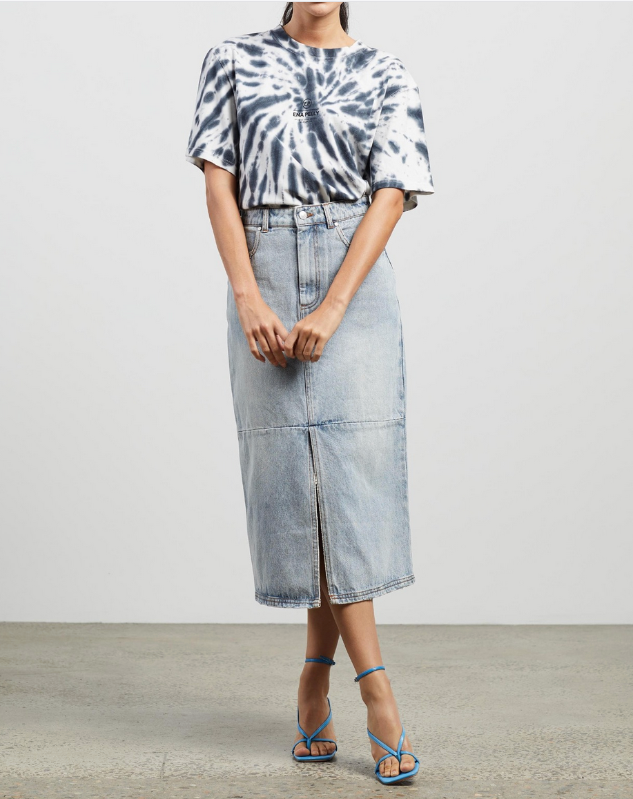 Ena Pelly Pippa Denim Skirt - Size M