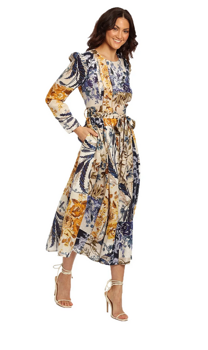 Zimmermann Aliane Patchwork Midi Dress - Size 0