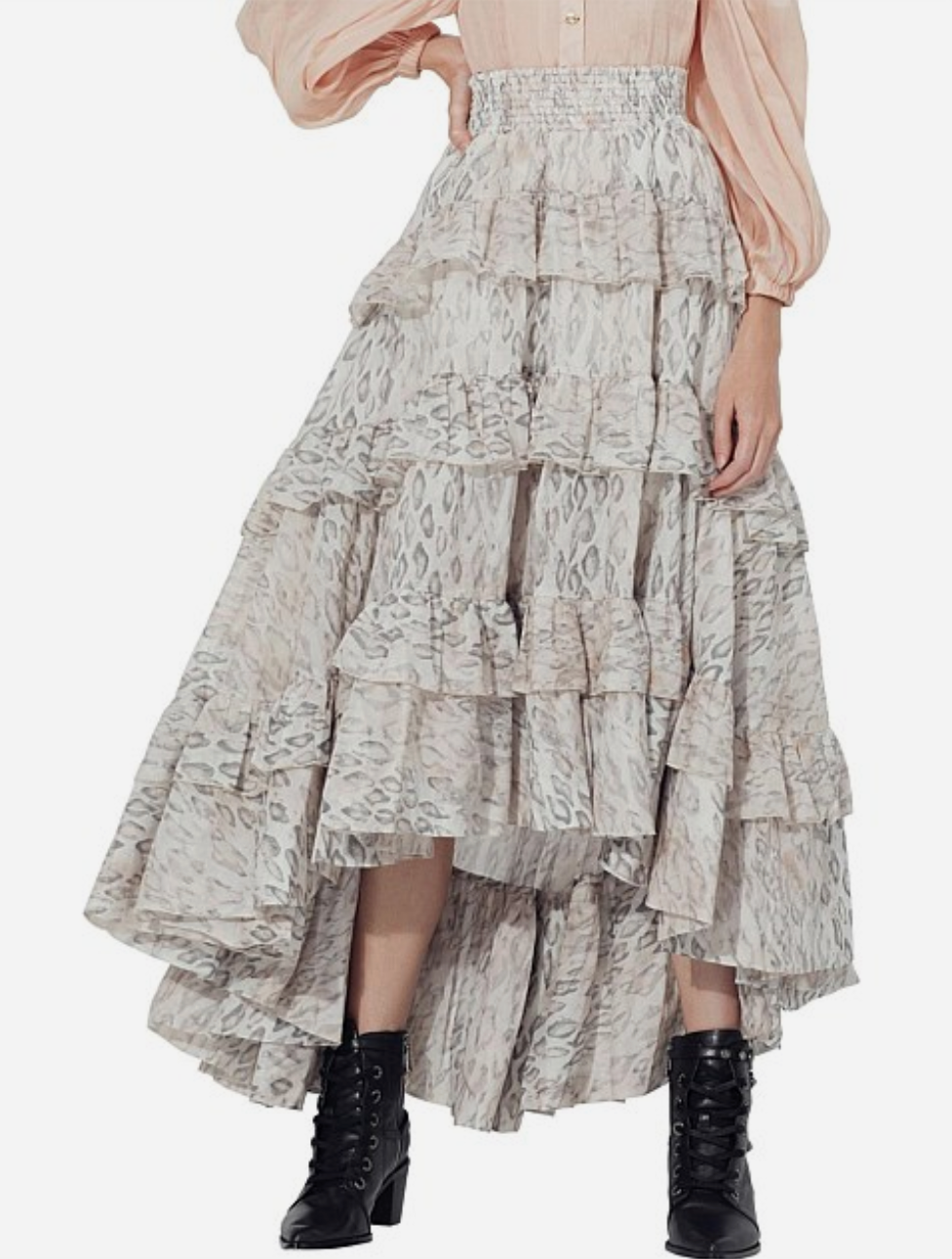 Aje. Sorocco Bubble Maxi Skirt - Size 6