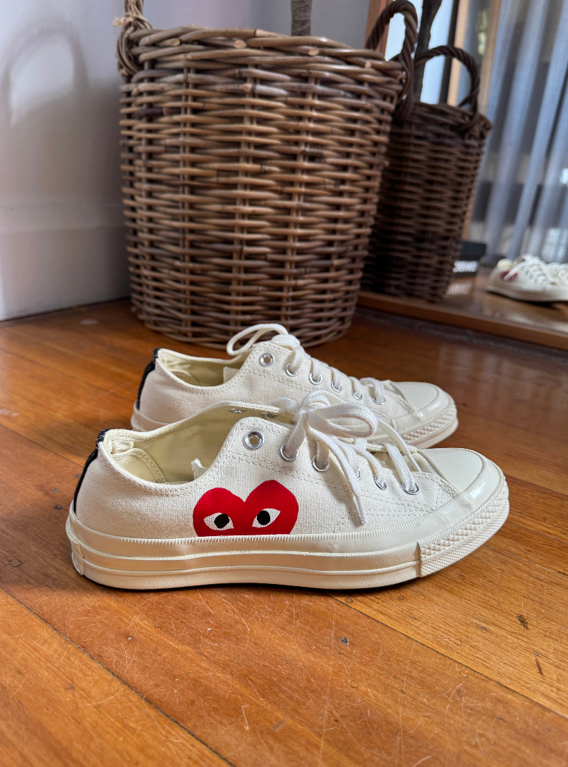 Converse Big Heart Comme Des Garcons Unisex Sneakers - Size 8 (Brand New in Box)