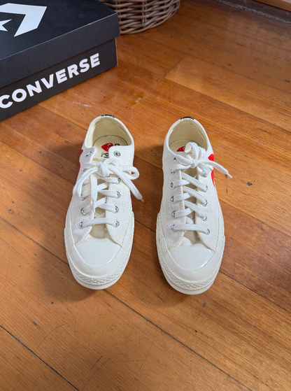 Converse Big Heart Comme Des Garcons Unisex Sneakers - Size 8 (Brand New in Box)