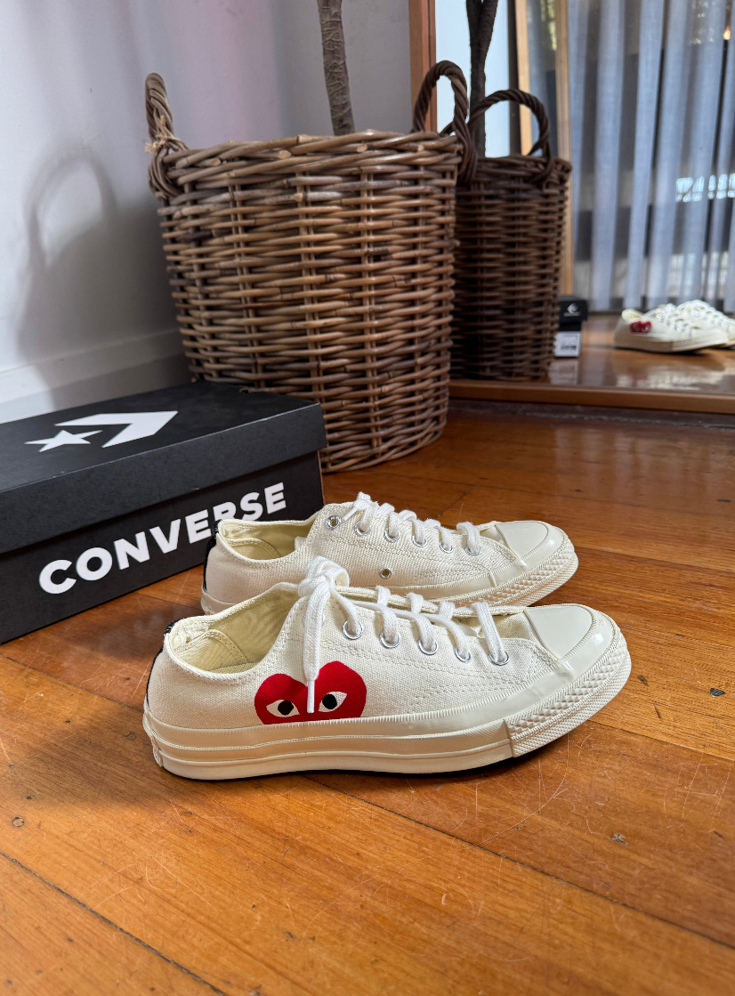 Converse Big Heart Comme Des Garcons Unisex Sneakers - Size 8 (Brand New in Box)