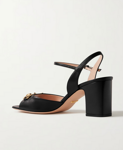 Gucci Lady Horsebit-Detail Leather Sandals - Size 42 (Brand New in Dust Bags)