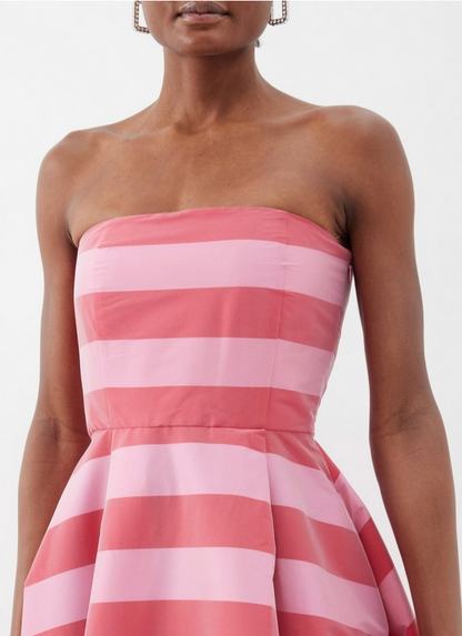 Bernadette Isa Striped Strapless Gown - Size 38