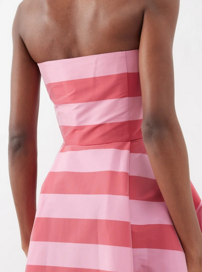 Bernadette Isa Striped Strapless Gown - Size 38