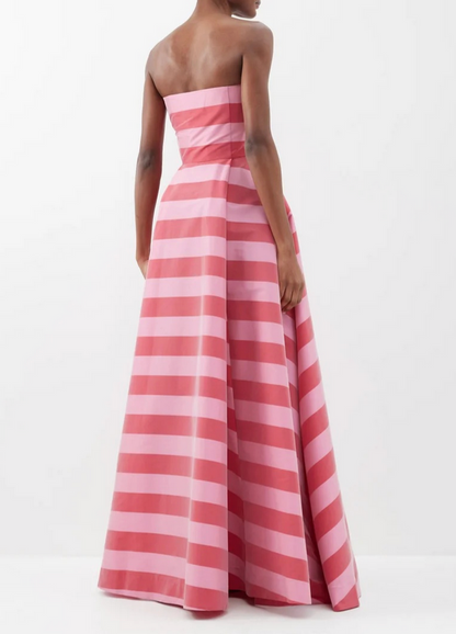 Bernadette Isa Striped Strapless Gown - Size 38